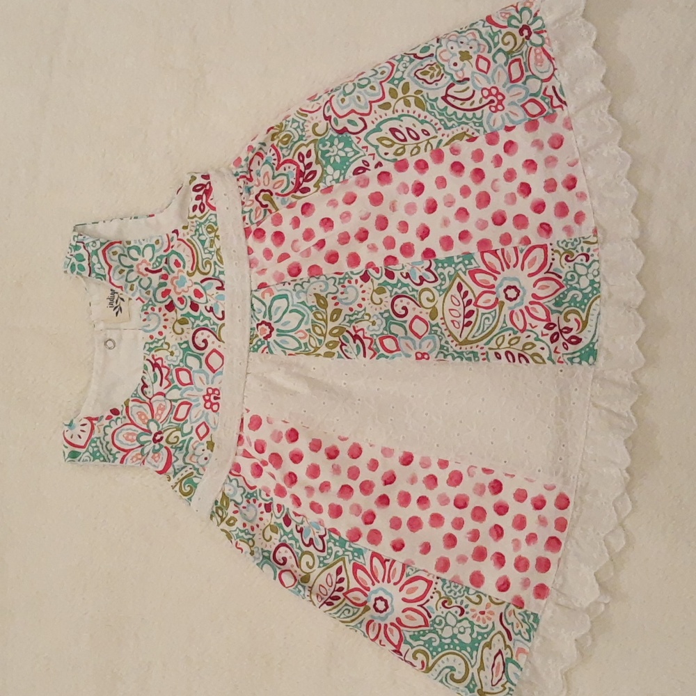 Patchwork Infant Dress Boho Indie Fairy Fairycore Cottagecore